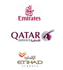 Etihad/Qatar/Emirates